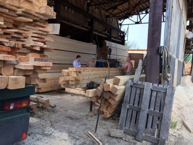 Обработка древесины на производстве
